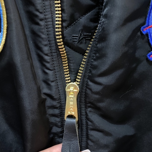 SOLD ALPHA Industries Men’s NASA Apollo MA-1 Bomber Jacket - Picture 7 of 8